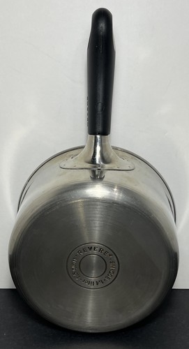 Revere Ware 1.5 Quart Qt Stainless Steel Pot W/ Lid 7" Across - Picture 6 of 8