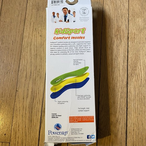 Kidsport by Powerstep Comfort Einlegesohlen Kleinkind Gr. 9 Polsterung empfindliche Füße - Bild 3 von 7