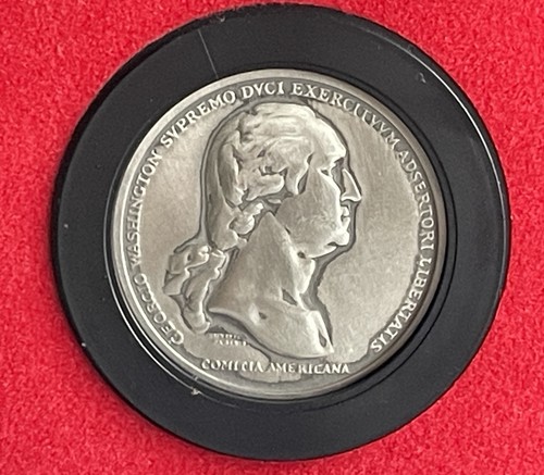 ✅5 monedas de peltre de las primeras medallas de Estados Unidos Lee, Howard, Gates, Morgan, Washington - Imagen 6 de 18