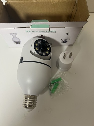 Wifi Panorama Camera Light Bulb 360 Wireless Security - Manual and Accessories - Picture 2 of 2