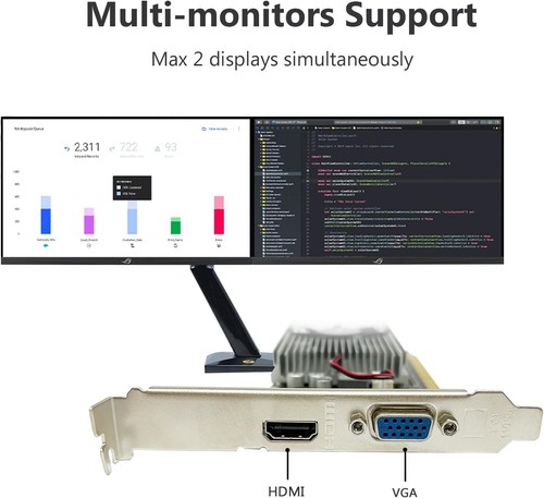 NVIDIA GeForce GT 210 1024MB Low Profile Graphics Card with HDMI & VGA - Picture 7 of 9