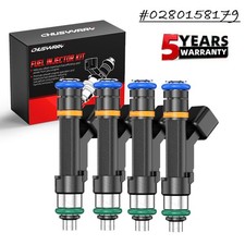 4PCS Fuel Injectors NEW Upgrade 0280158179 For 2013-2018 Ford C-Max 2.0L I4
