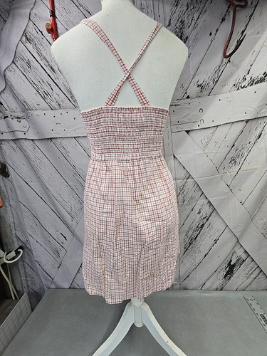 Abercrombie & Fitch Women's Dress Size Medium Red/White Sleeveless Mini Dress - Picture 6 of 13