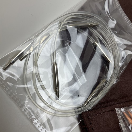 Lykke 3,5" Cypra austauschbares Nadelset, braunes veganes Wildlederetui - Bild 4 von 10