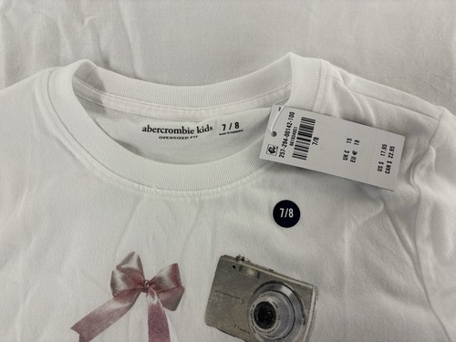Brand New Abercrombie Kids Oversized Cute T-shirt, 7/8 - Picture 3 of 3