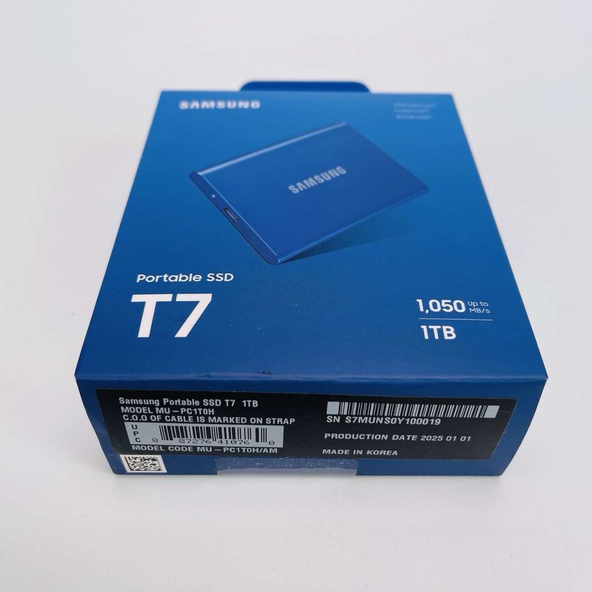 SAMSUNG Portable SSD T7 1TB 新品未使用 SAMSUNG T7 Portable 1TB SSD - Blue for sale online | eBay
