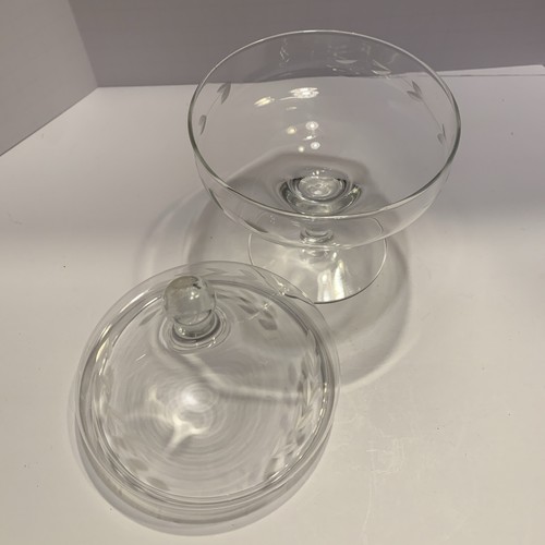 Princess House Heritage Etched Crystal Pedestal Candy Dish with Lid - 第 3/14 張圖片