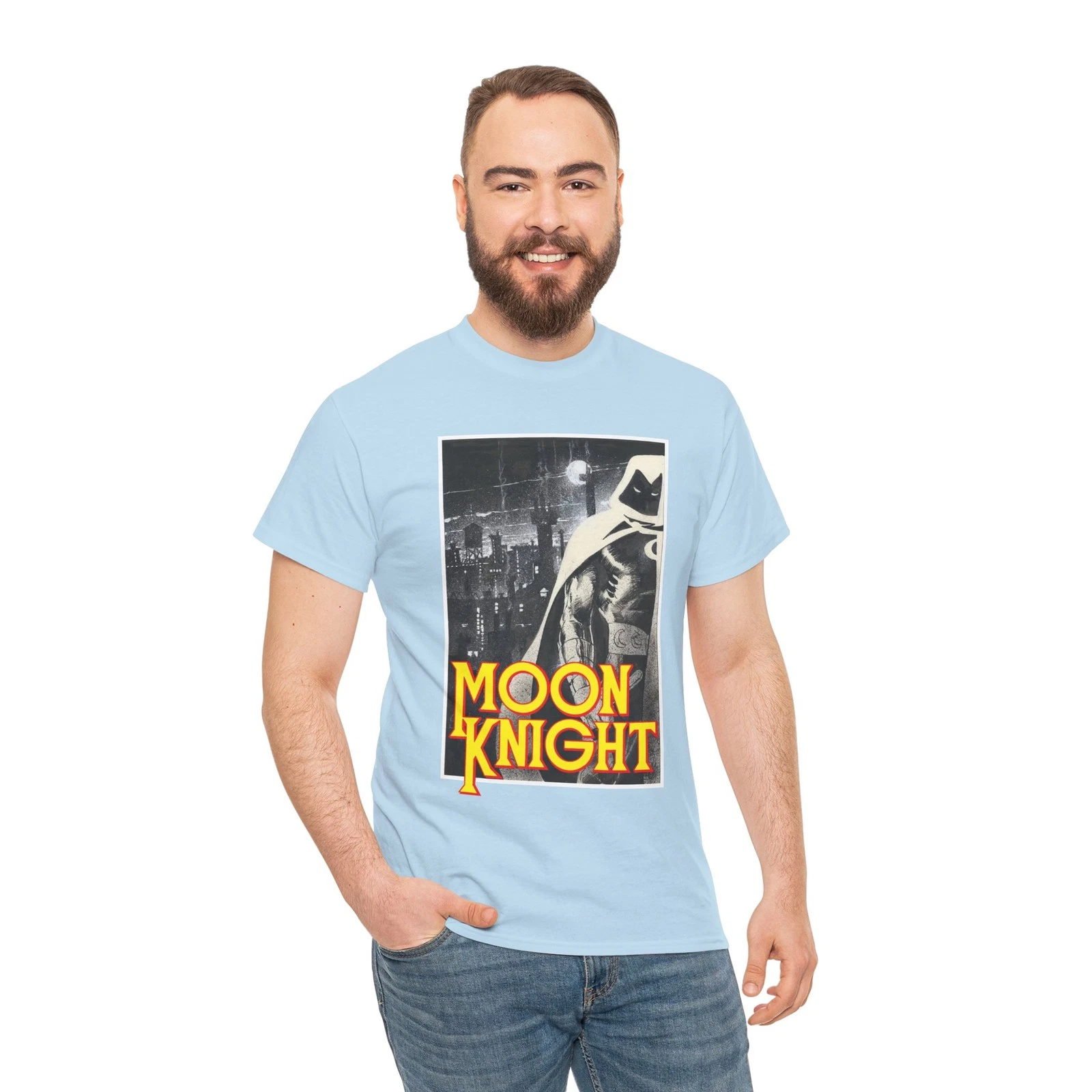 Moon Knight T-Shirt - Bill Sienkiewicz Art - Marvel Comics 1980s