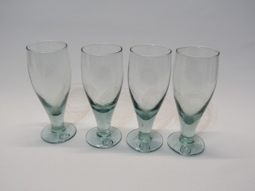 Set (4) Perrier Recycled Green Glass Water Wine Glasses - 第 2/18 張圖片