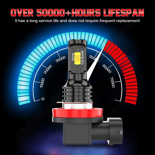 Combo 6Pcs LED Headlight High Low Beam + Fog Light Bulbs Kits 6000K H11+H11+H11 - Picture 17 of 24