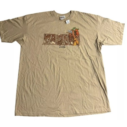 New Disney World Epcot 2006 Flower and Garden Festival Brown Men's T-Shirt 3XL - Picture 1 of 4