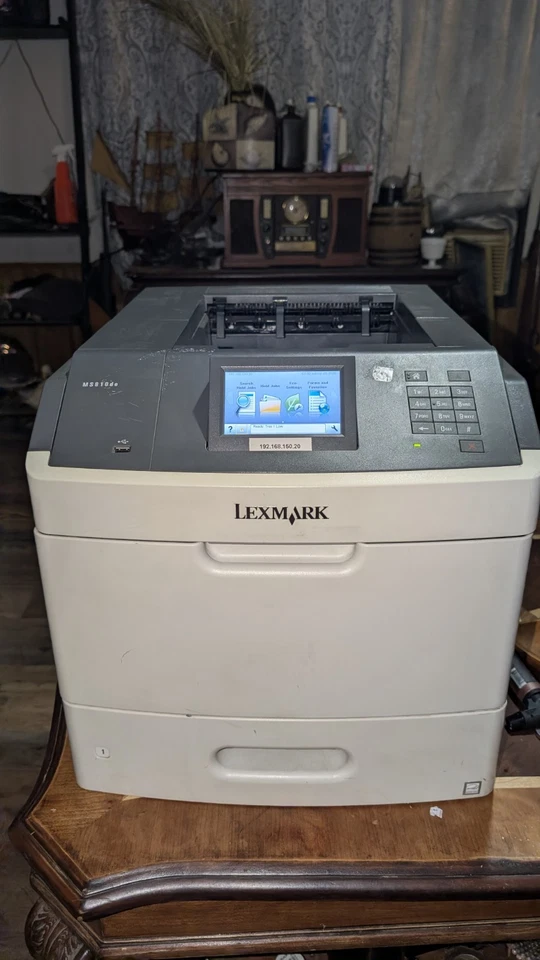 Lexmark MS810de Workgroup Laser Printer, Monochrome, Working Condition - Image 4 of 4