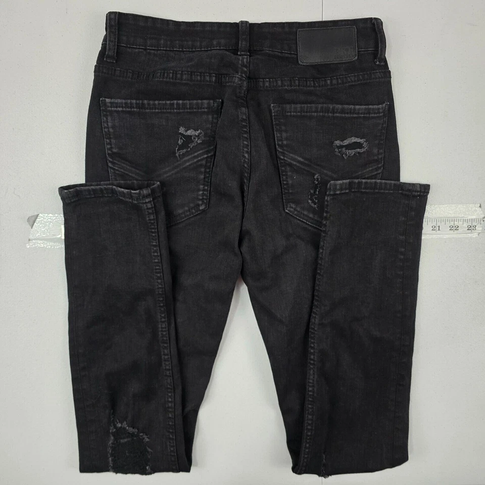 BKE Alec Skinny jeans 31x34 distressed black denim mens slim 4891 - Image 3 of 4