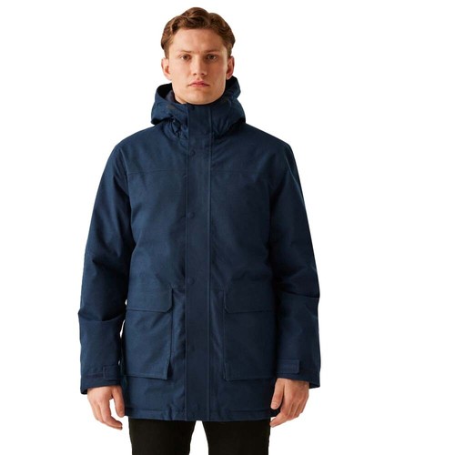 Chaqueta impermeable con capucha cremallera completa Regatta Ezdale para hombre - Imagen 5 de 15