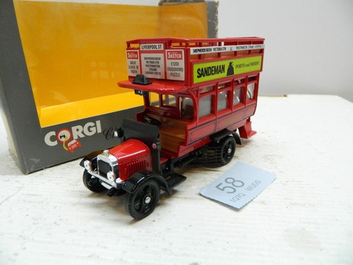 Corgi 1:50 Thornycroft Bus 1919 General Route Liverpool Street Box C858