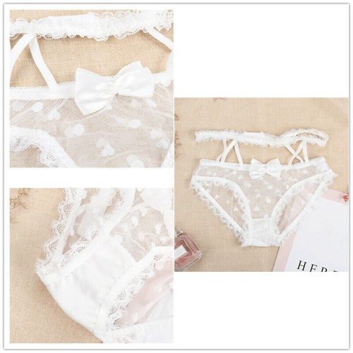 Sexy Damen Spitzenunterwäsche ausgehöhlte Dessous durchsichtiges Höschen Slips Slip - Bild 9 von 14