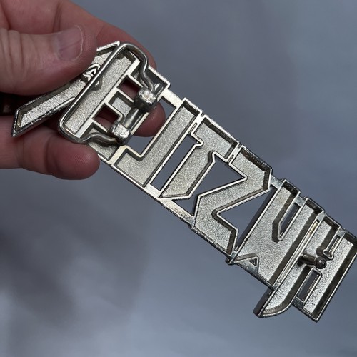 Hustler Belt Buckle Used Silver Bejeweled Men’s - Picture 3 of 4