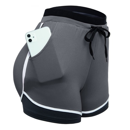 Women's Sports High Waist Shorts Sports Gym Workout Fitness Yoga Leggings USA - Picture 38 of 47