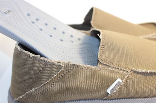 SHOES/FOOTWEAR - Dawgs mens canvas slip on beige - Picture 4 of 6