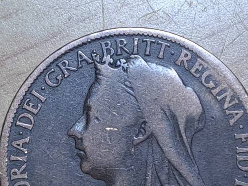 1901 United Kingdom One Penny Queen Victoria Seated Britannia 9.45g 30.8mm coin - Picture 5 of 11