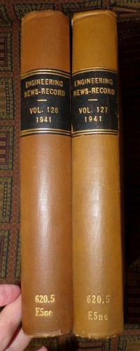 1941 Engineering News - Record full bound year (2 volumes) engineering projects - Picture 2 of 9