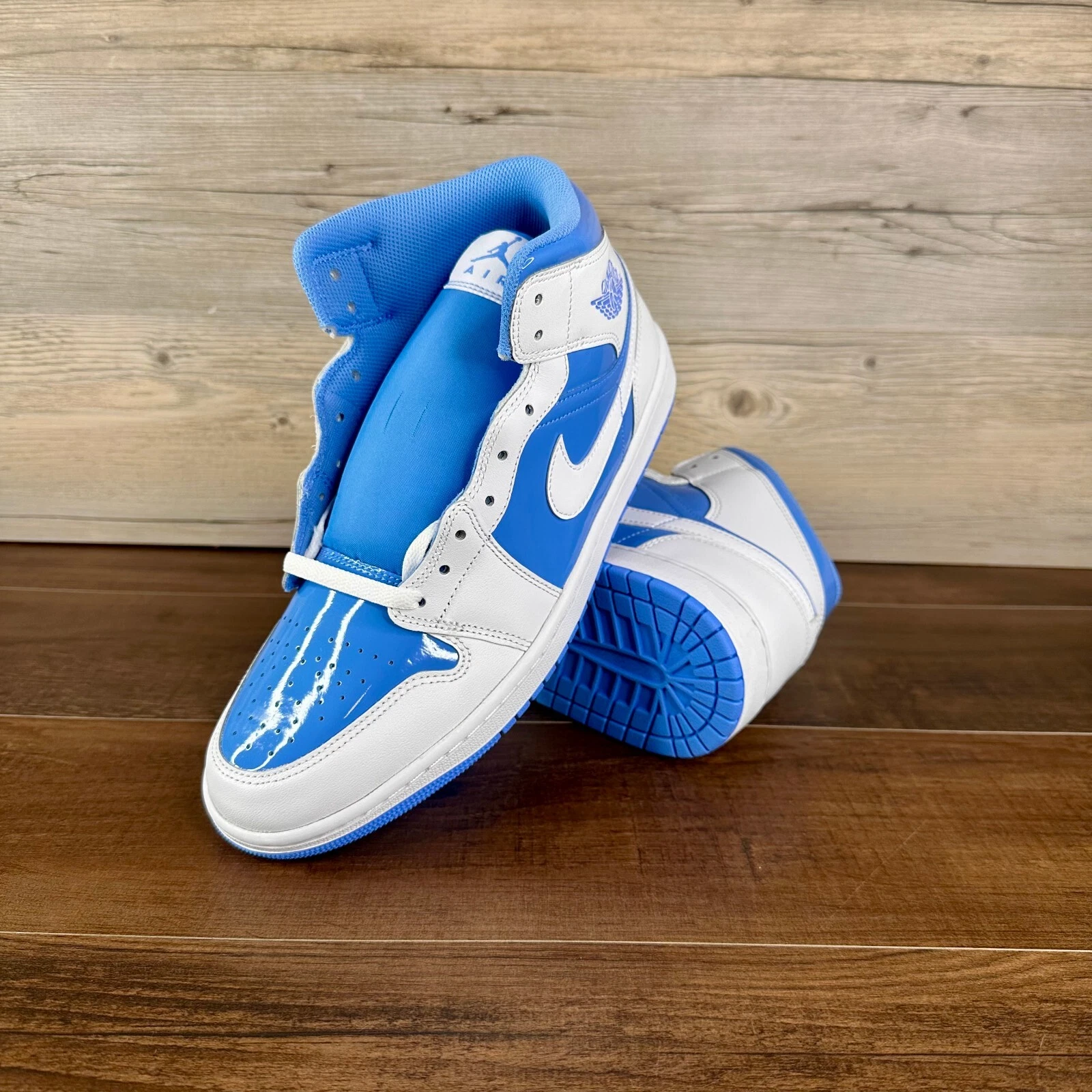 Nike Air Jordan 1 Mid Legend Blue Mens Size 11 White FZ2142 114