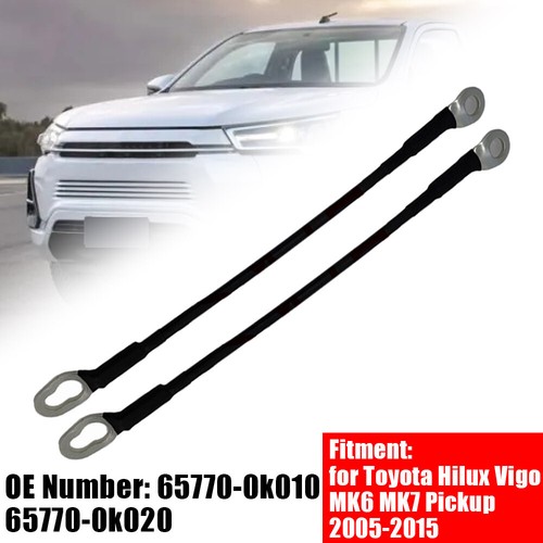 2Stück Halteseil Heckklappe Halteband Metall Seil 65770-0k010 FÜR TOYOTA HILUX - Bild 17 von 21