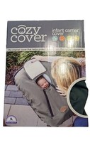 Cozy Cover Infant Carrier Cover - Sharkskin Gray Shell - White Lining