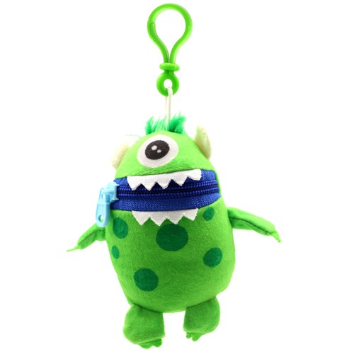WORRY YUMMY MONSTER BAG CLIP 14 CM PORTACHIAVI BAMBINI GIOCATTOLO MORBIDO CERNIERA MANGIA PREOCCUPAZIONI - Foto 2 di 10