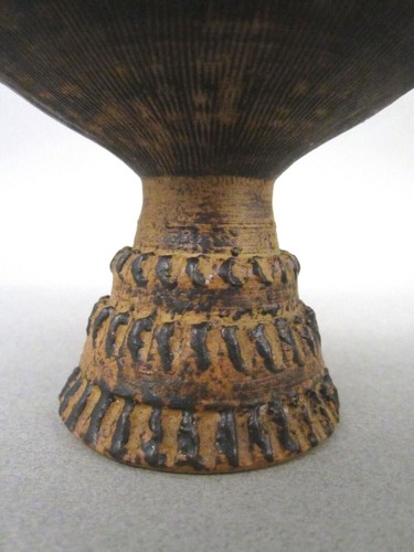 Mid Century c 1962 RAY MARSHALL Studio Art Pottery Weed Pot Candle Holder Vase - Picture 9 of 12