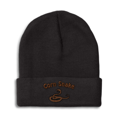 Beanies for Men Corn Snake Winter Hats for Women Acrylic Skull Cap 1 Size