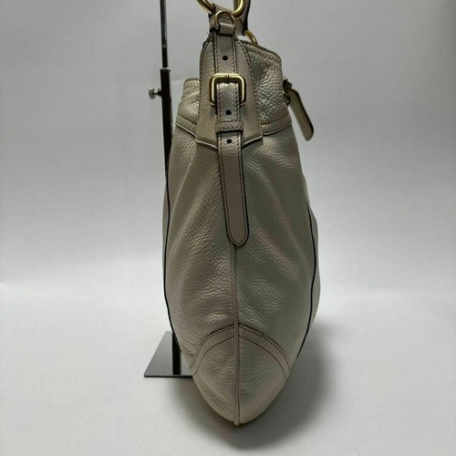 PRADA Shoulder Bag Vitello Leather Beige - Picture 15 of 24