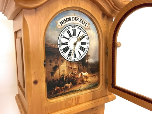 Voglauer Anno 1900 Uhr Bauernuhr Pendeluhr Standuhr Landhaus Fichte - Picture 5 of 11