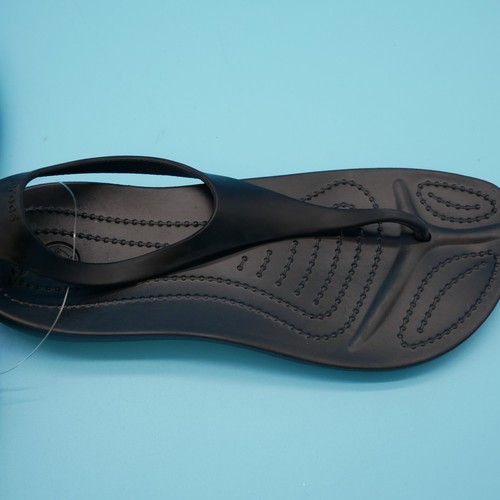 Taglia W4 CROCS Serena Sexi sandali donna neri cinturino a T perizoma nero - Foto 2 di 8