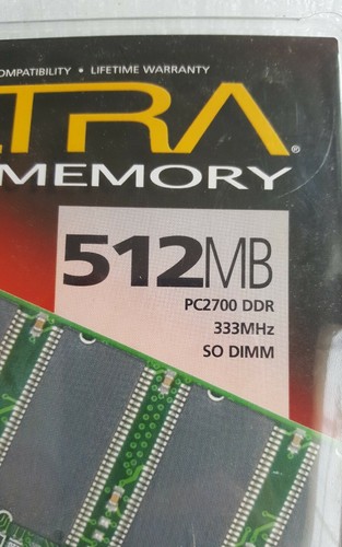 New Ultra DDR Memory 256MB PC2700 333mhZ V826632B24SATG-C0 In box 1x256MB - Picture 4 of 4