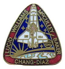 PIN Winco OFFICIAL NASA Space Shuttle STS-34 ATLANTIS vtg Cloisonne  enamel