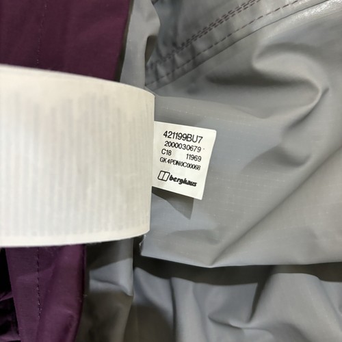 Berghaus Women's Size XS Hydro Shell Ultra Lite  Rain Jacket Coat Burgundy - Picture 23 of 24