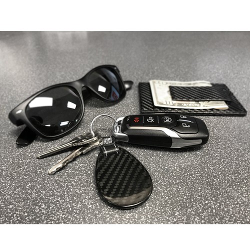 Chevrolet Camaro SS Real Carbon Fiber Tear-Drop Key Chain - Bild 3 von 5