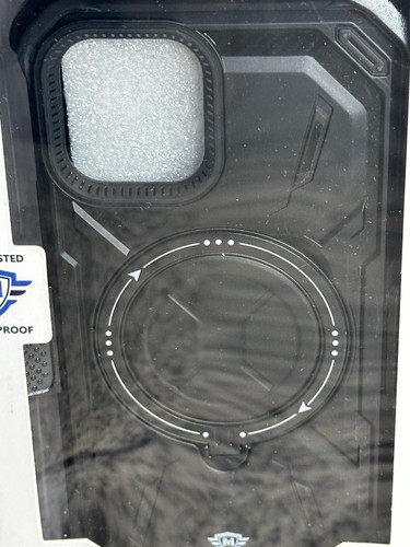 Funda de diseño premium para iPhone 12/12 Pro METKASE en caja deslizable negra Mag Safe - Imagen 2 de 17