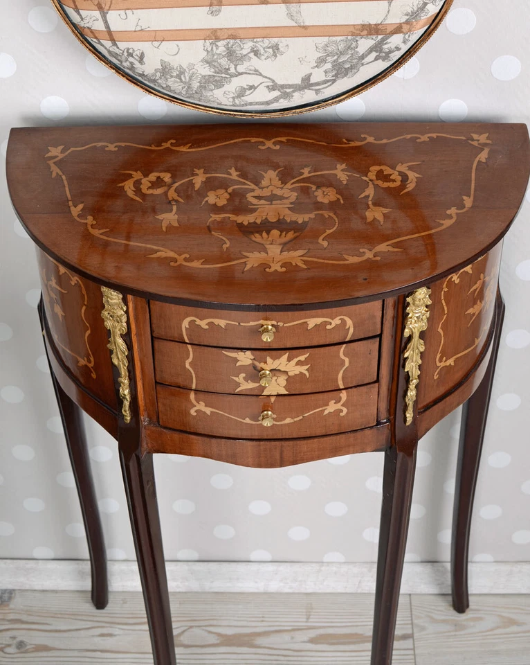 Tischkonsole Barock Nachtkonsole Beistelltisch Flurtisch Wandtisch Nachttisch  - Bild 4 von 4