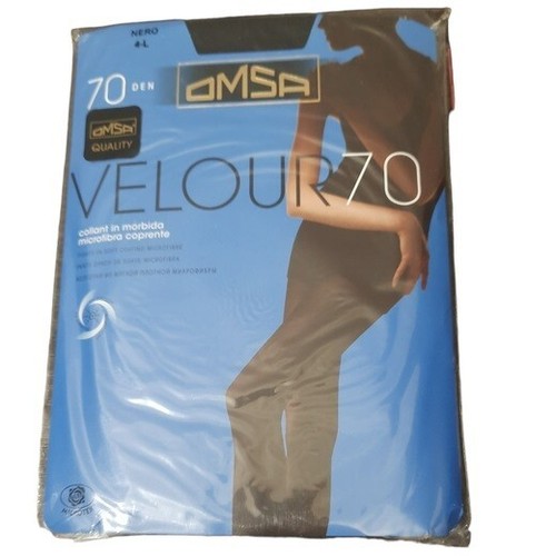 Omsa Velour opaque microfiber solid tignts with shorts for cold weather 70 Den - Picture 7 of 17