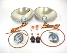 1933 1934 Ford Quartz Halogen Headlight Reflector Conversion Kit W Turn Signal