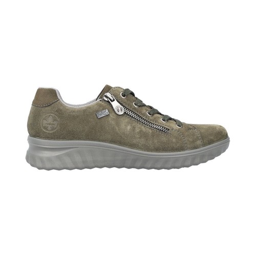Rieker 59000-54 Damenschuhe khaki-grün Wildleder wasserabweisend seitlicher Reißverschluss sparen Sie 8 £ - Bild 4 von 9