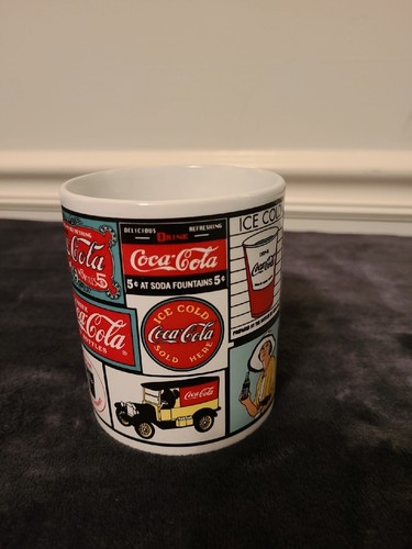 Coca-Cola Mug 1995 Collectible Things Go Better Rare Mug Vintage Signs - Picture 2 of 14