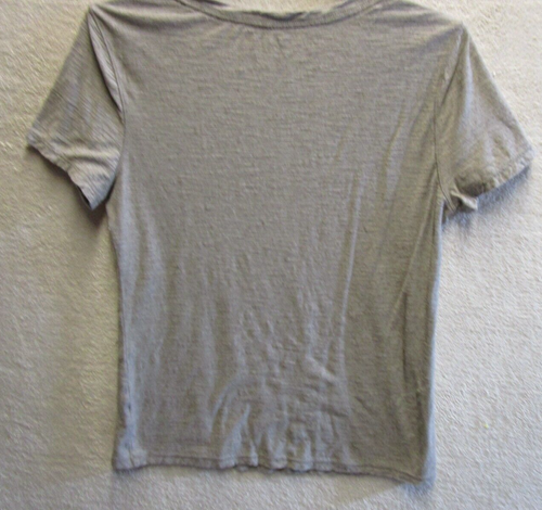 Top donna Ruff Hewn taglia grande marrone manica corta t-shirt cotone scollo a scoop π - Foto 4 di 5