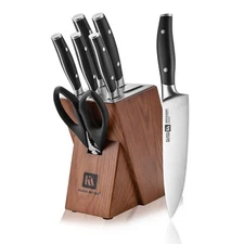 Klaus Meyer Arcelor Exclusive High-Quality German Steel 8 Piece Knife Block Set