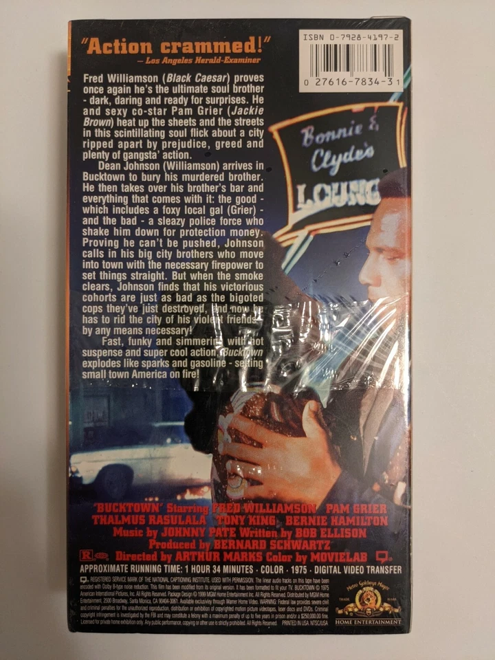 Bucktown (VHS) BRAND NEW RARE FACTORY SEALED STUDIO WATERMARK IGS READY 🔥🔥 - Image 2 of 4