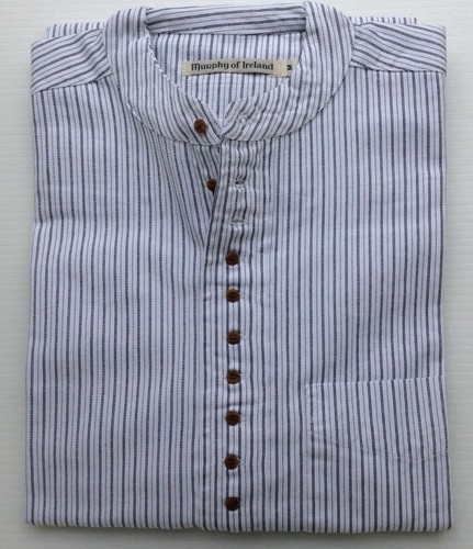 Grandfather / Grandad Collarless Shirt. 100% Cotton. Irish - Picture 7 of 42