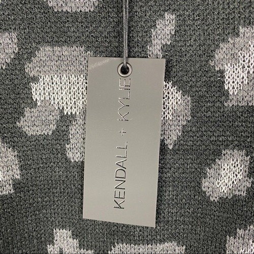 Kendall & Kylie Metallic Crew Sweater Damen Small Schwarz Grau Silber Pullover - Bild 7 von 11