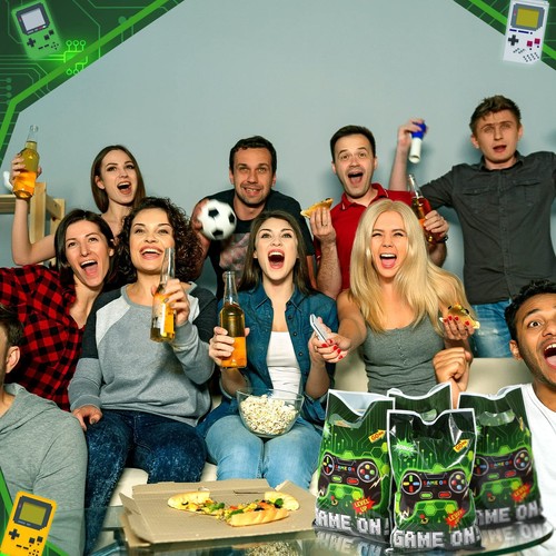 50 Pcs Video Game Party Favors Bags Bulk Game Candy Gift Bags Plastic Game on... - Picture 7 of 7